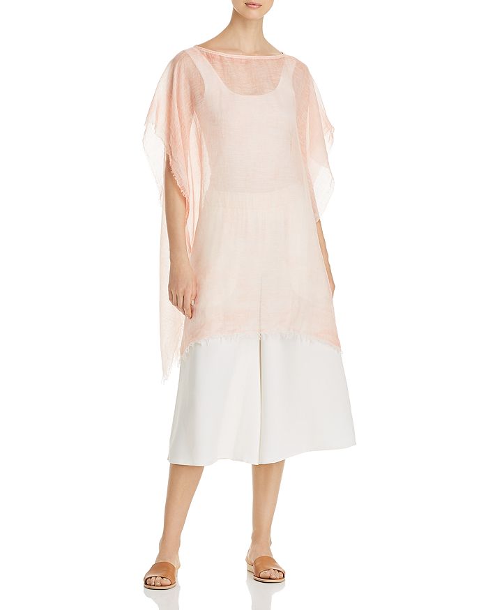 Eileen fisher organza jacket top