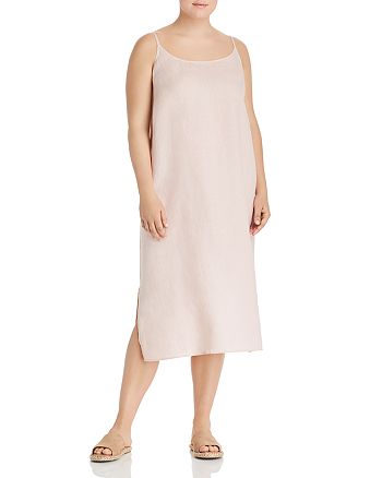 Eileen Fisher Plus - Organic Linen Slip Dress
