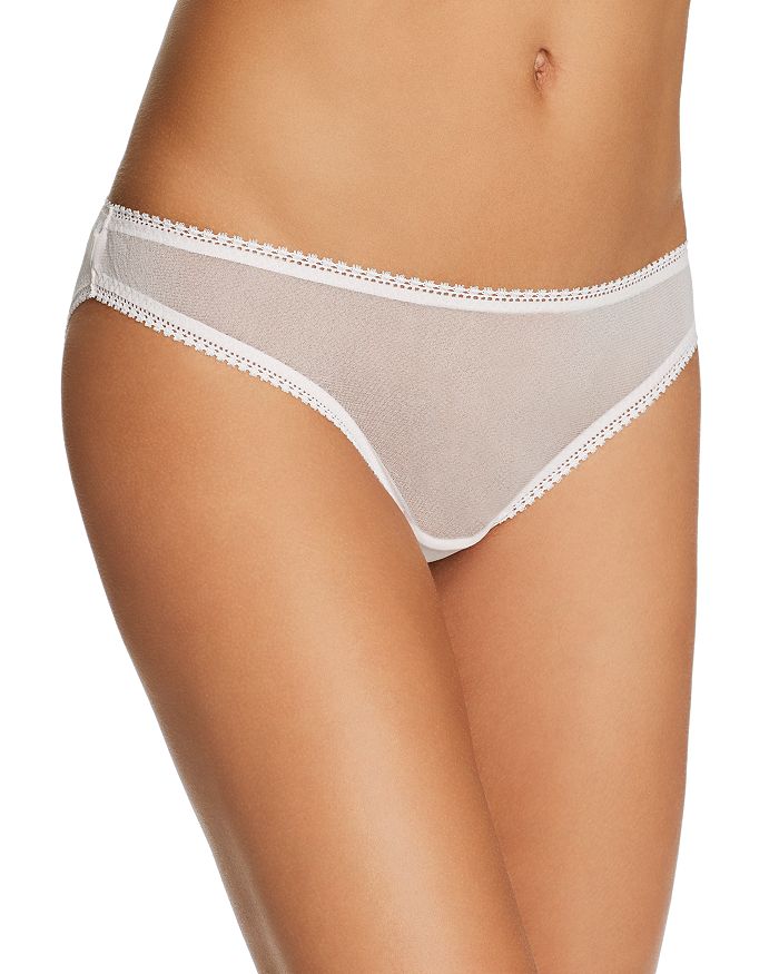 On Gossamer Mesh Hip Bikini In Mauve Chalk