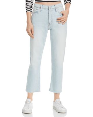mother tomcat cropped jeans