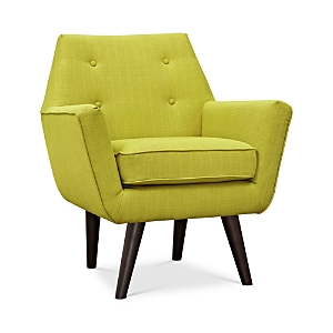 Modway Posit Upholstered Fabric Armchair In Wheatgrass