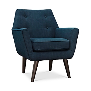 Modway Posit Upholstered Fabric Armchair In Blue
