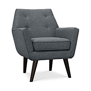 Modway Posit Upholstered Fabric Armchair In Gray