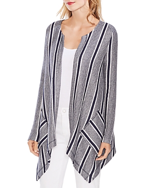 VINCE CAMUTO STRIPED OPEN CARDIGAN,9039607