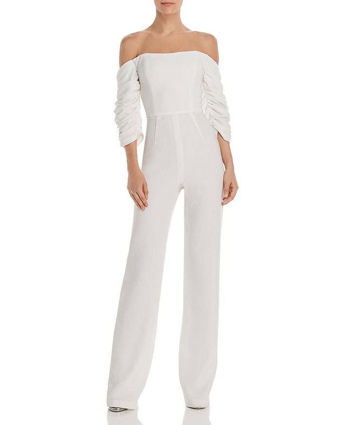 Black Halo Adriana Off the Shoulder Jumpsuit 100 Exclusive