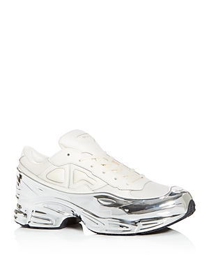 ADIDAS ORIGINALS RAF SIMONS FOR ADIDAS MEN'S RS OZWEEGO LEATHER LOW-TOP SNEAKERS,EE7945