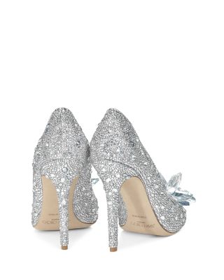 Jimmy Choo Women's Avril 100 Crystal-Covered Pointy Toe Pumps