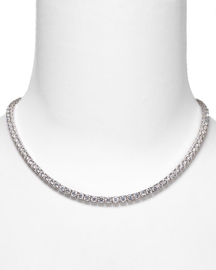 Crislu Collar Necklace, 16 In Silver