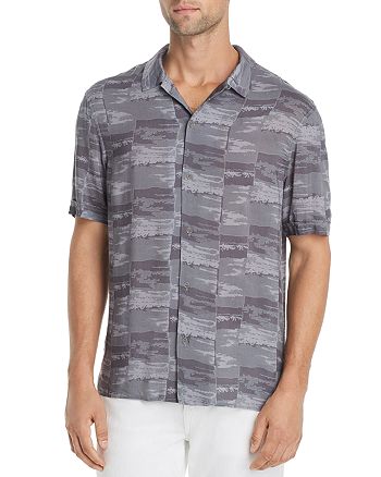 PAIGE Landon Short-Sleeve Printed Regular Fit Shirt | Bloomingdale's