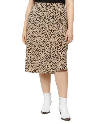 cheetah slip skirt