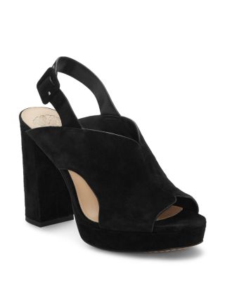 suede block heel mules