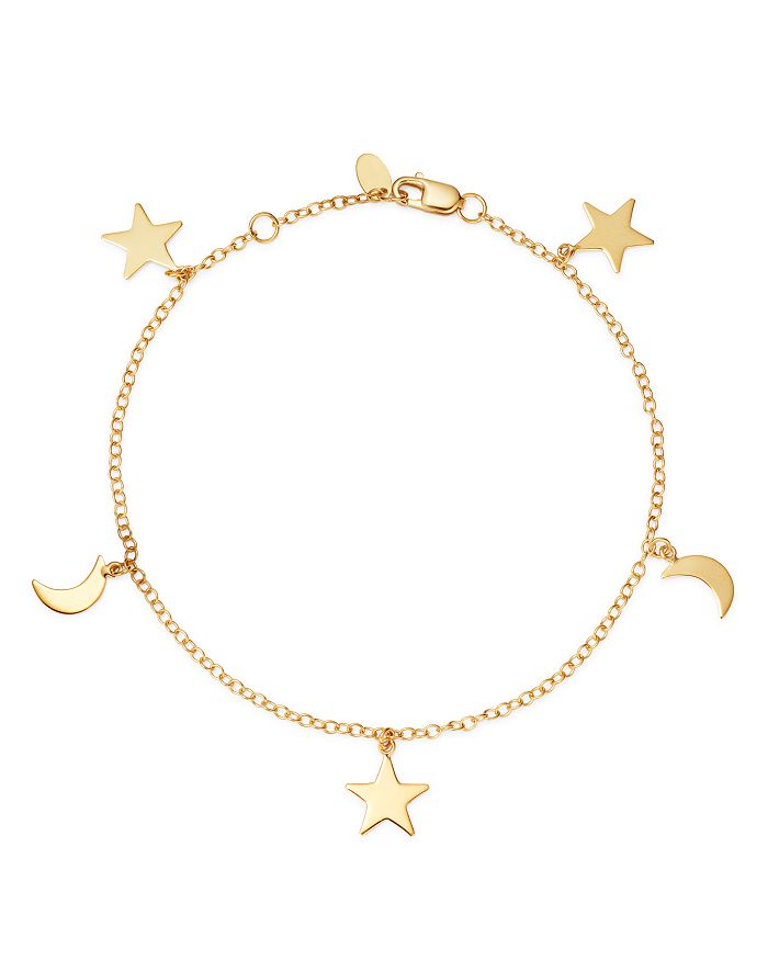 Moon & Meadow 14K Yellow Gold Celestial Charm Bracelet - 100% Exclusive ...
