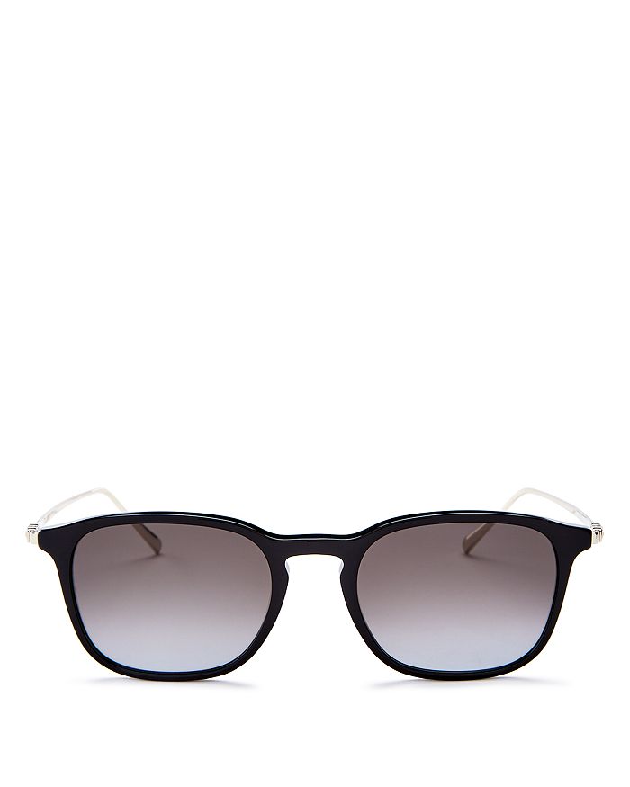 Ferragamo Men's Square Sunglasses, 53mm In Black/gray Gradient
