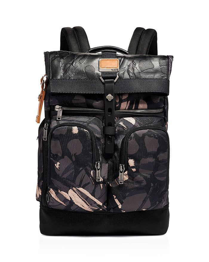 Tumi Alpha Bravo London Roll-top Backpack In Gray Highlands Print ...
