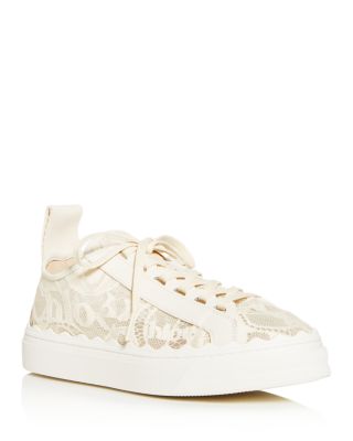 Chloe Women's Lauren Lace Low Top Sneakers