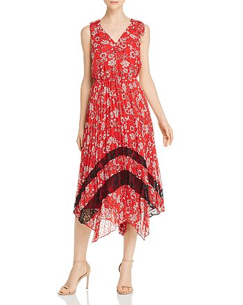 nanette Nanette Lepore Pleated Floral Dress | Bloomingdale's