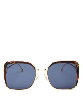 fendi 58mm square sunglasses