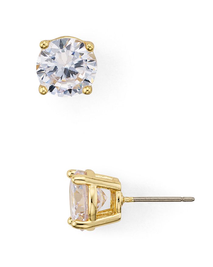 Aqua Large Stud Earrings - 100% Exclusive In Clear/gold