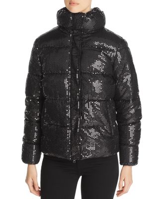 short black puffer coat