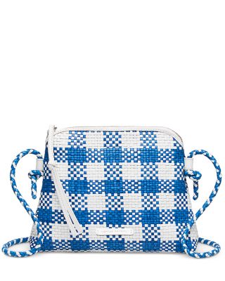 loeffler randall mallory woven crossbody bolsa
