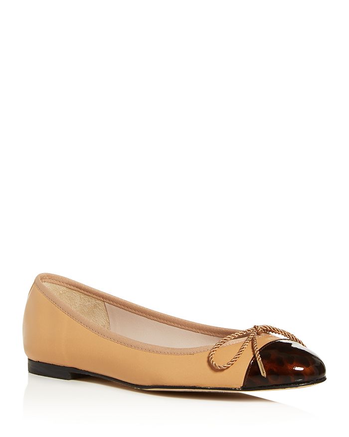 Paul Mayer Women's Love Cap-toe Ballet Flats In Cream