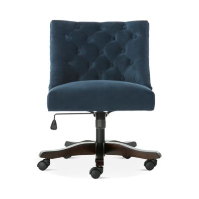 Soho Tufted Velvet Swivel Desk Chair