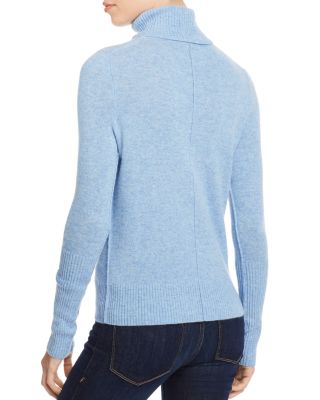 women's light blue turtleneck sweater