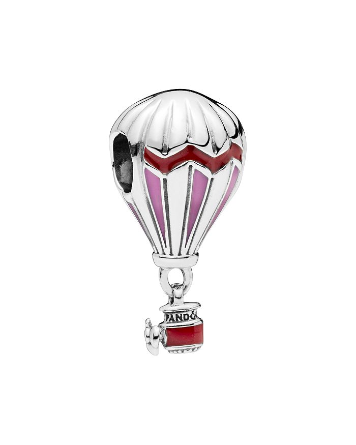 Sterling Silver Hot Air Balloon Charm - Travel Charm