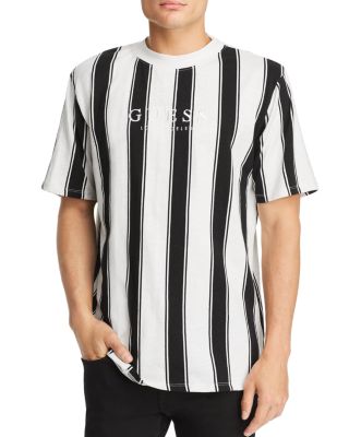 guess black and white striped shirt