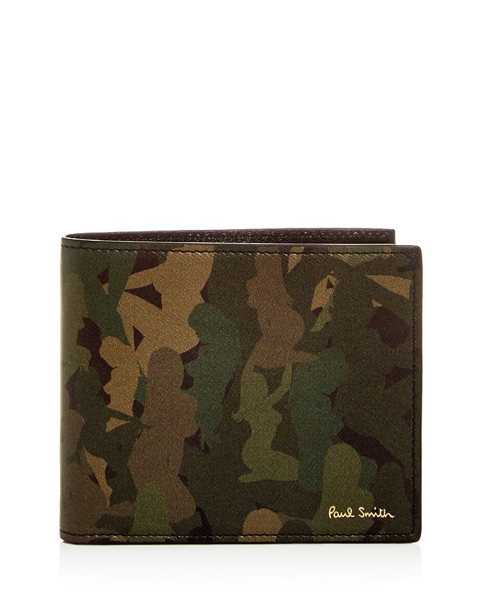 Paul Smith Naked Lady Camo Leather Bi-Fold Wallet | Bloomingdale's