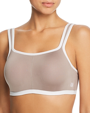 Natori Yogi Contour Convertible Sports Bra In Cinder/coconut