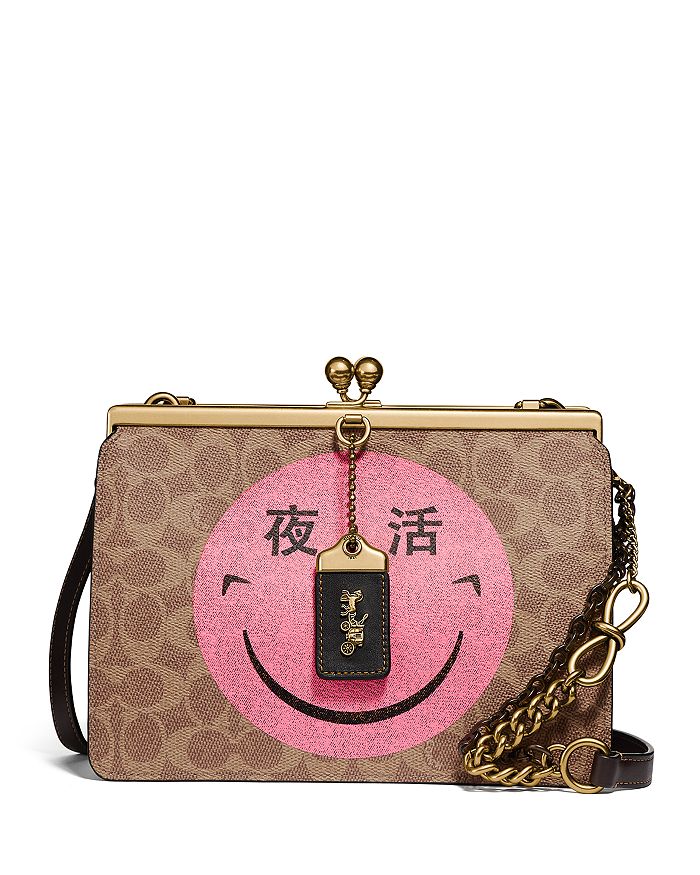 Coach double frame discount crossbody