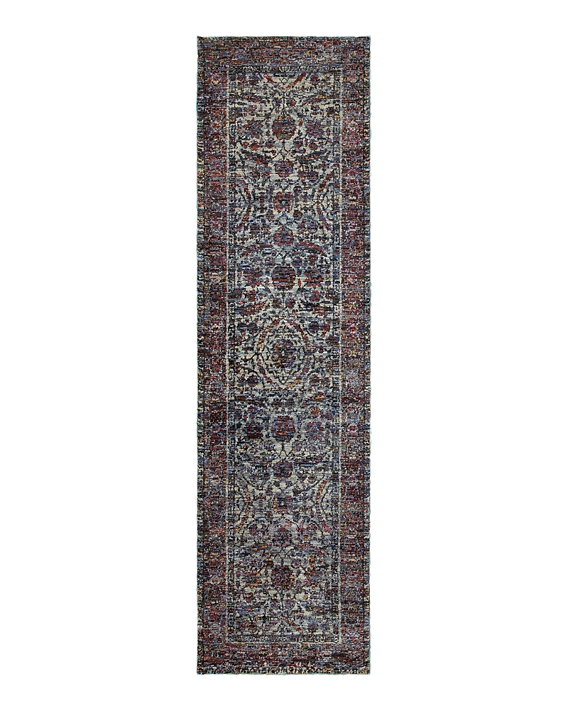Oriental Weavers Andorra 6846b Runner Rug, 2'6 X 12' In Blue/purple