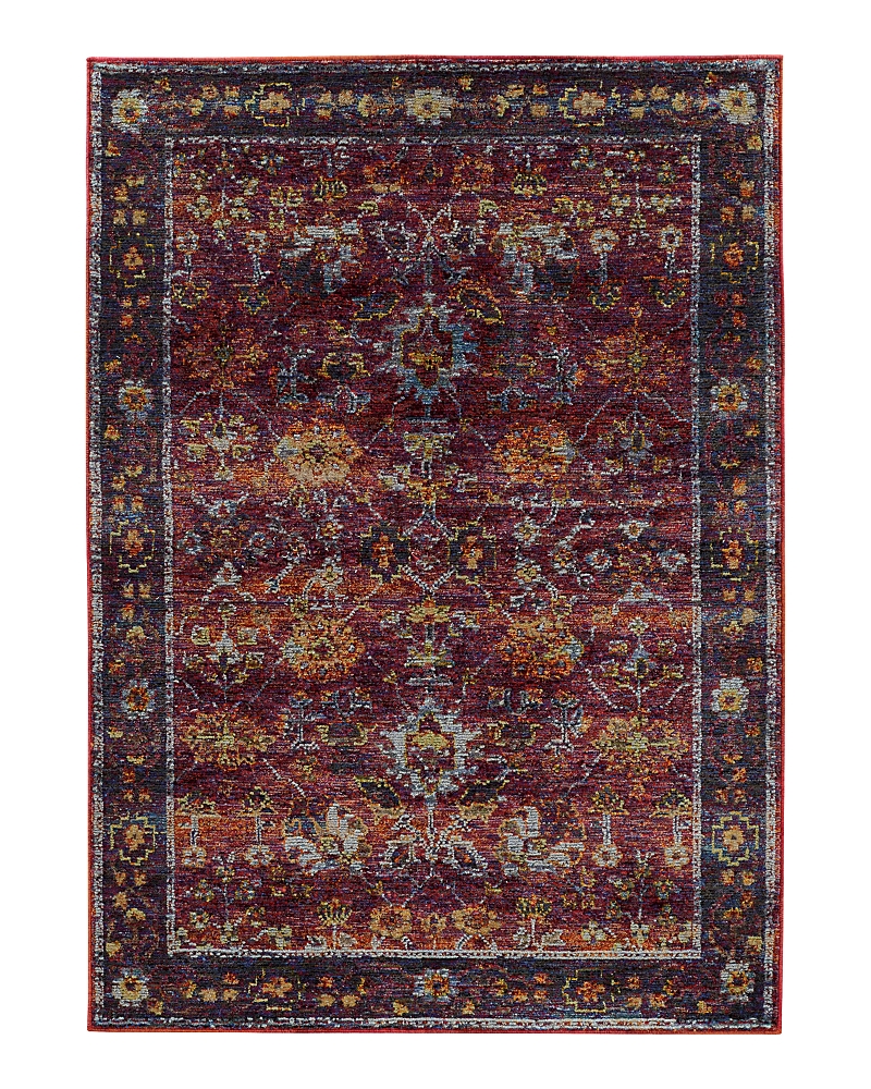Oriental Weavers Andorra 7153a Area Rug, 1'10 X 3'2 In Red/purple