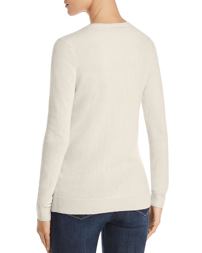 Shop C By Bloomingdale's V-neck Cashmere Sweater - 100% Exclusive In Ivory