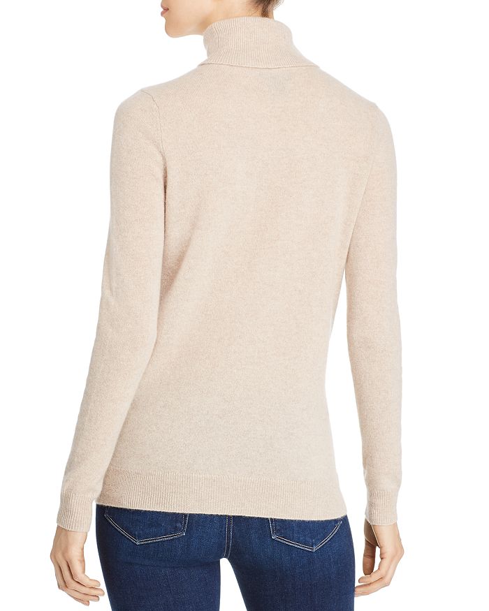 Shop C By Bloomingdale's Cashmere Turtleneck Sweater - 100% Exclusive In Heather Oatmeal