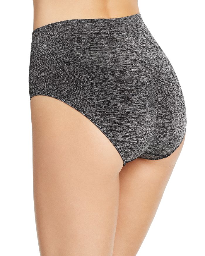 Shop Wacoal B.smooth Seamless Briefs In Charcoal Heather
