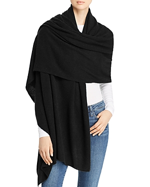 C By Bloomingdale's Cashmere Travel Wrap - 100% Exclusive In Black