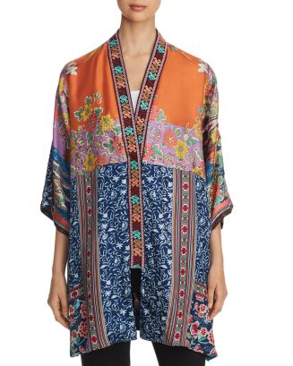 Bianca Kimono Top in Raw Silk