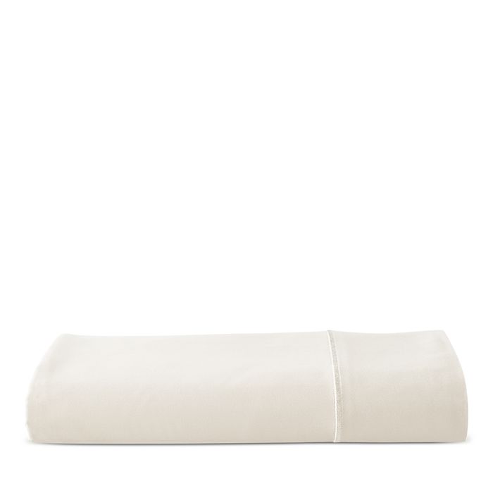 Donna Karan Silk Indulgence Cotton/silk Flat Sheet, King In Ivory