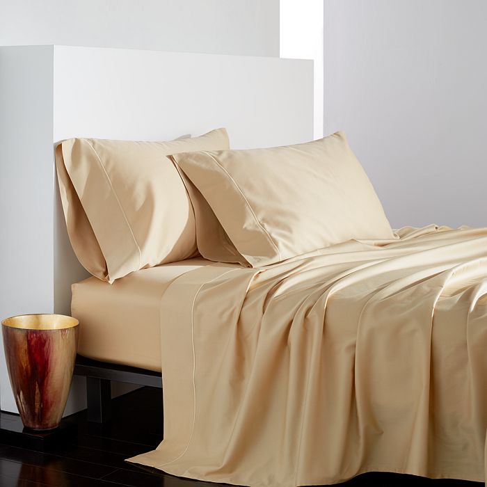 Donna Karan Silk Indulgence Cotton/silk Standard Pillowcase, Pair In Gold Dust