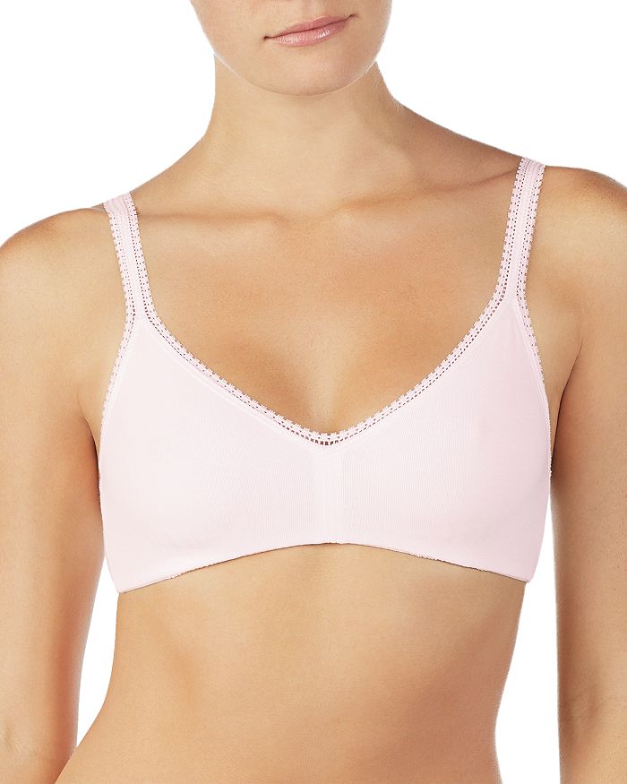 Shop On Gossamer Cabana Cotton Blend Stretch Bralette In Blush