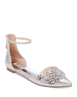 badgley mischka abby ankle strap flat