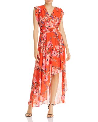 eliza j high low floral dress