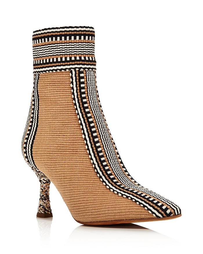 Antolina Women's Debbie High-heel Booties In Camel/black