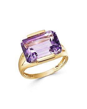Bloomingdale's - Amethyst East-West Ring in 14K Yellow Gold - 100% Exclusive