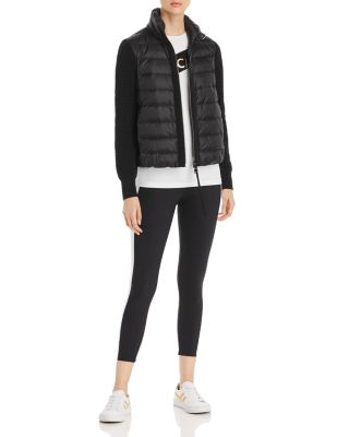 Moncler Quilted Down \u0026 Knit Cardigan 