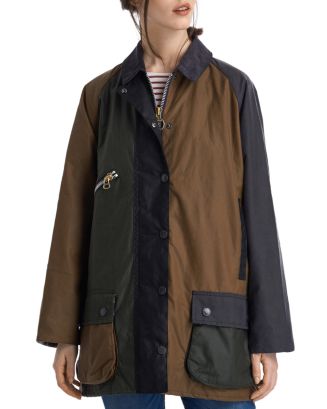 Barbour by ALEXACHUNG Patch Waxed Cotton Jacket | Bloomingdale's