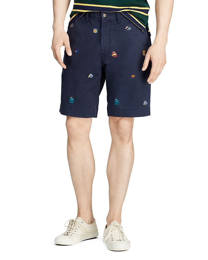 Ralph Lauren Classic Fit Embroidered Shorts Bloomingdale's
