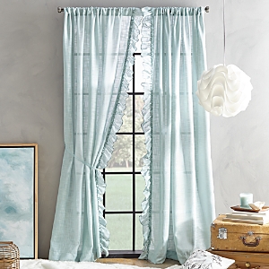 Peri Home Arabella Rod Pocket Curtain Panel, 50 X 108 In Aqua